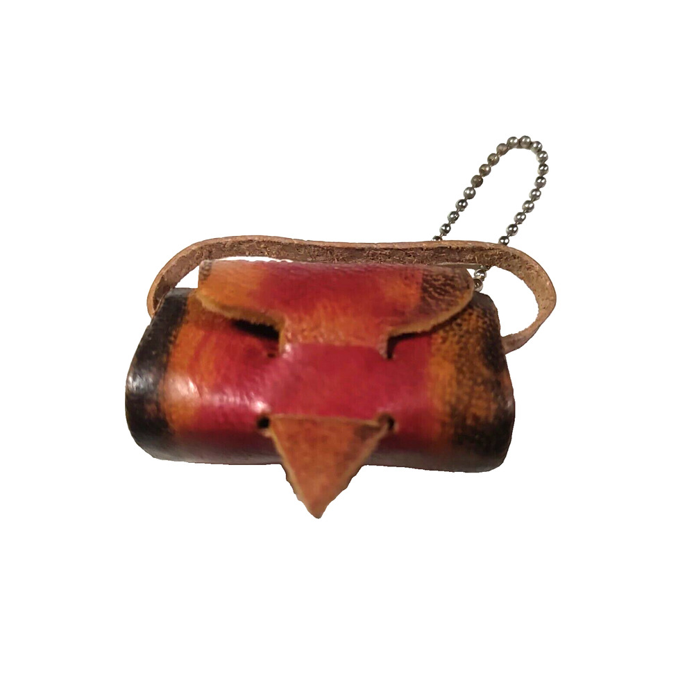 Leather Keychain Purse Money Hide Hand Made